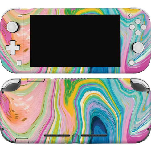 Etta Vee Rainbow Marble Nintendo Switch Lite Skin